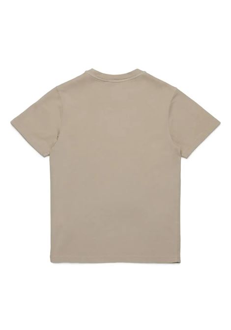 Taupe T-Shirt with Logo and Maple Leaf DSQUARED2 KIDS | DQ2743-D0AC7DQ717